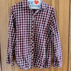 Banana Republic gingham flannel, perfect for fall!